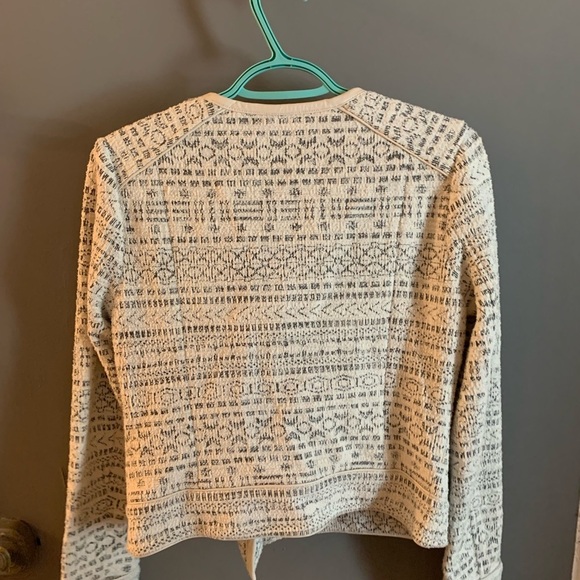 Joie tweed blazer with lambskin trim moto - Picture 5 of 6